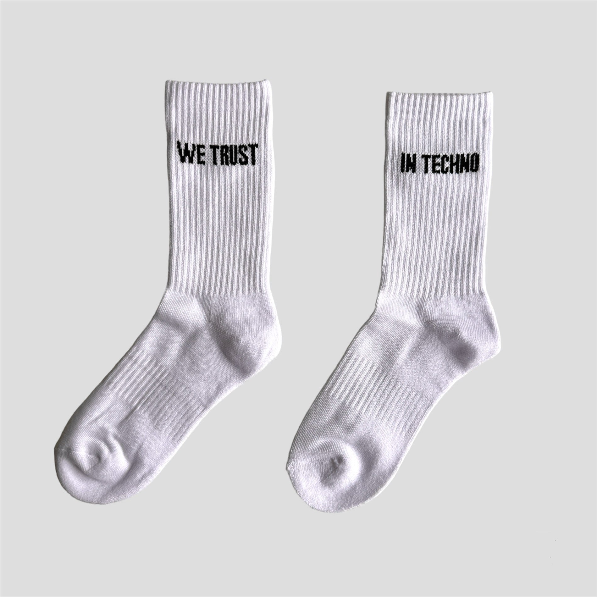 IN TECHNO WE TRUST Socks