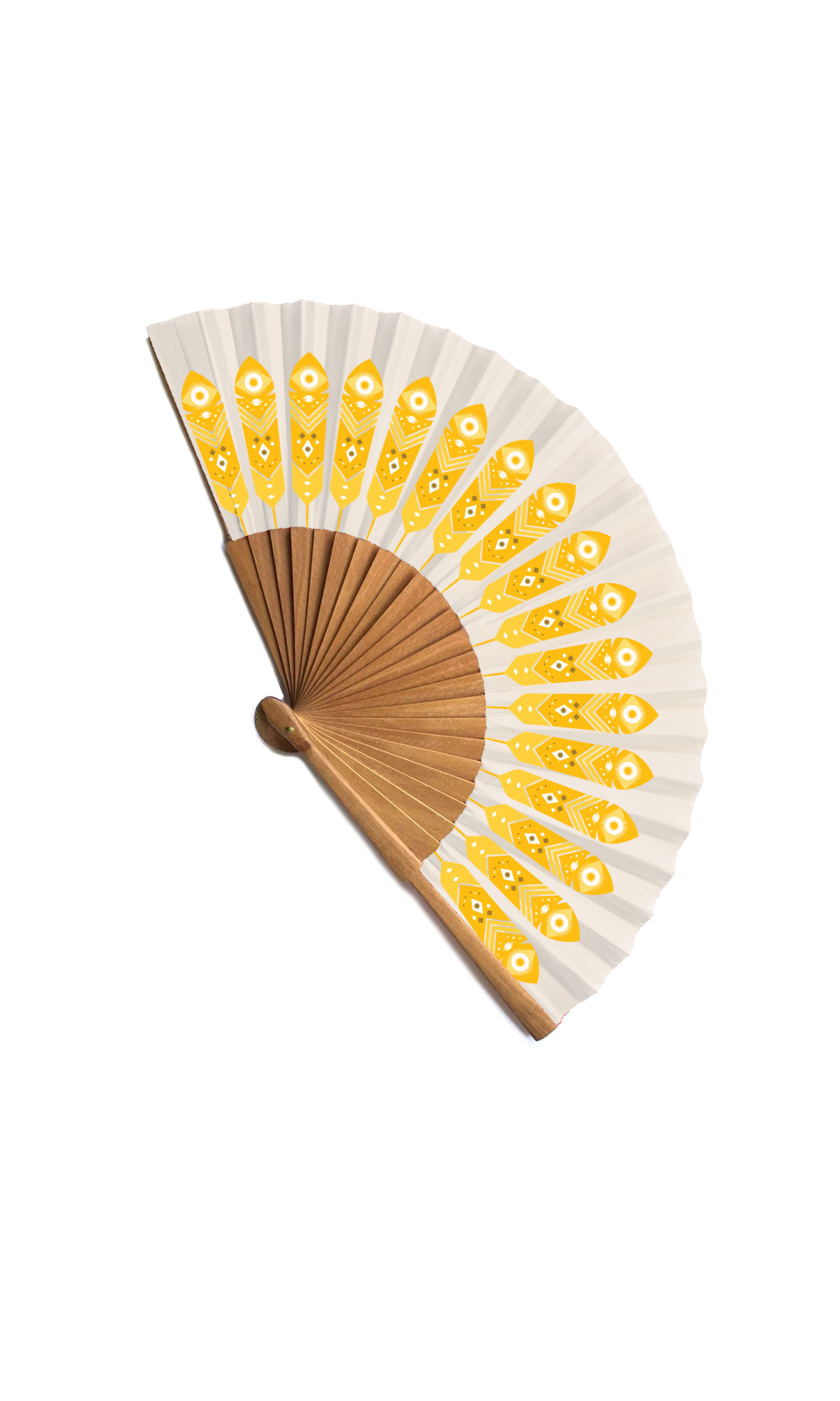 Freedom Yellow hand fan